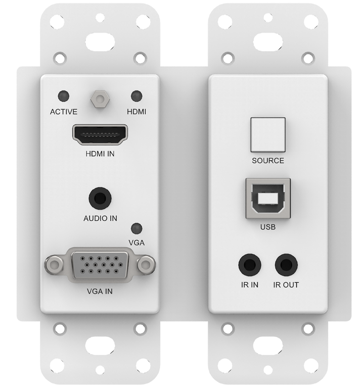 18G HDMI/VGA Wall Plate POC 100M