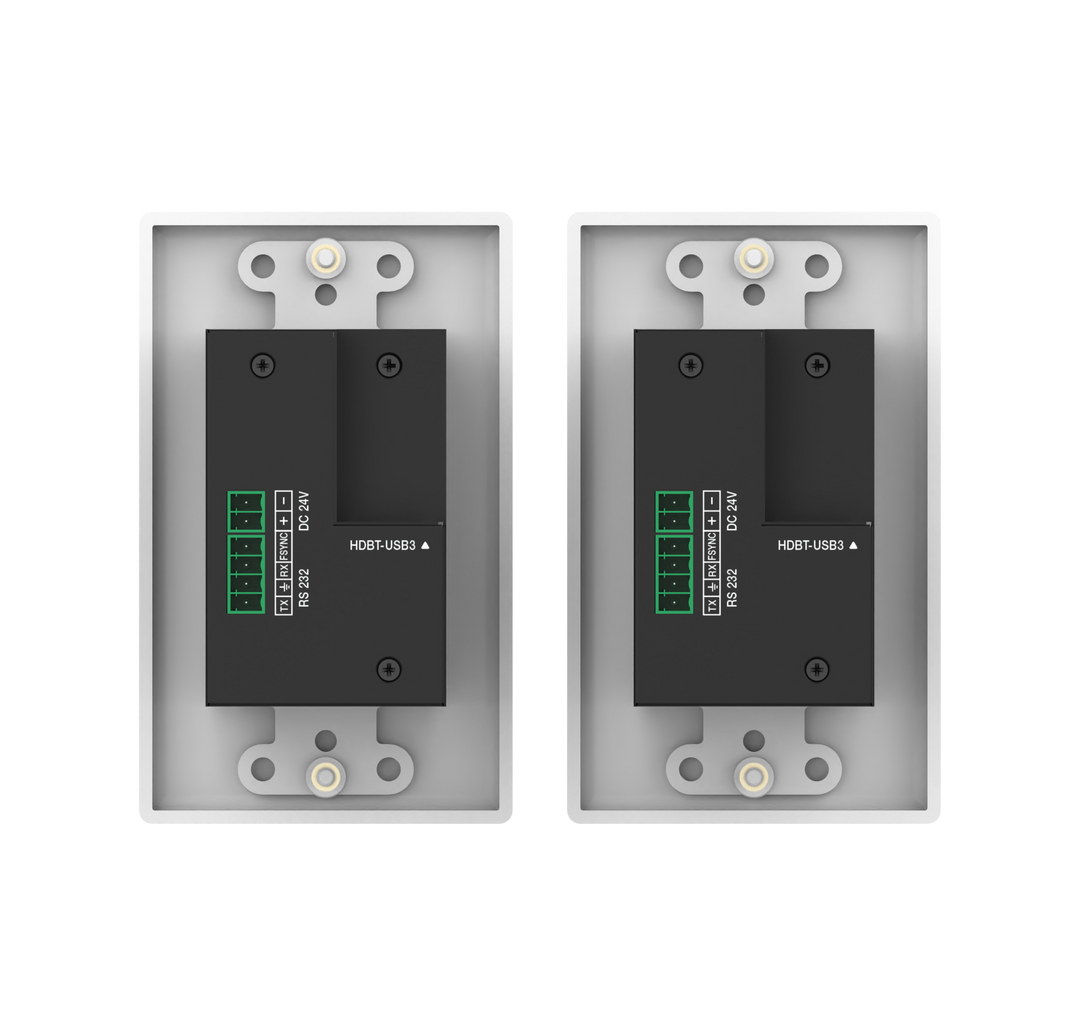 USB 3.0 Extender 100M with USB-B/USB-C Two Inputs (Wall Plate/Wall Plate)