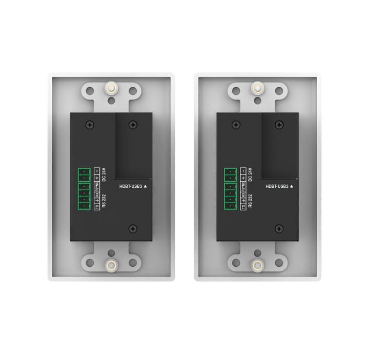 USB 3.0 Extender 100M with USB-B/USB-C Two Inputs (Wall Plate/Wall Plate)