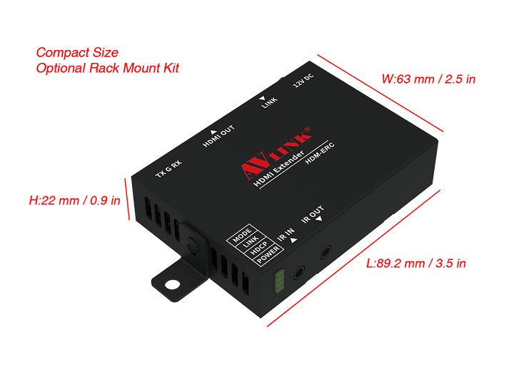 HDM-EXC - 100M UHD/4K HDBaseT™ Extender w/Power over Cable (PoC)