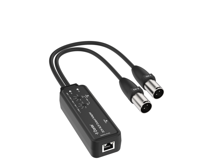 Dante 2CH XLR Output Adapter with PoE