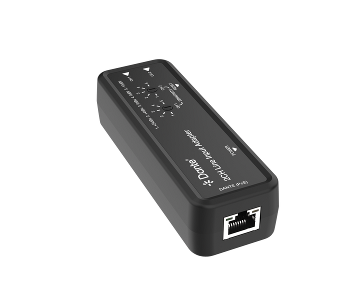 Dante 2CH Line Input Adapter with PoE