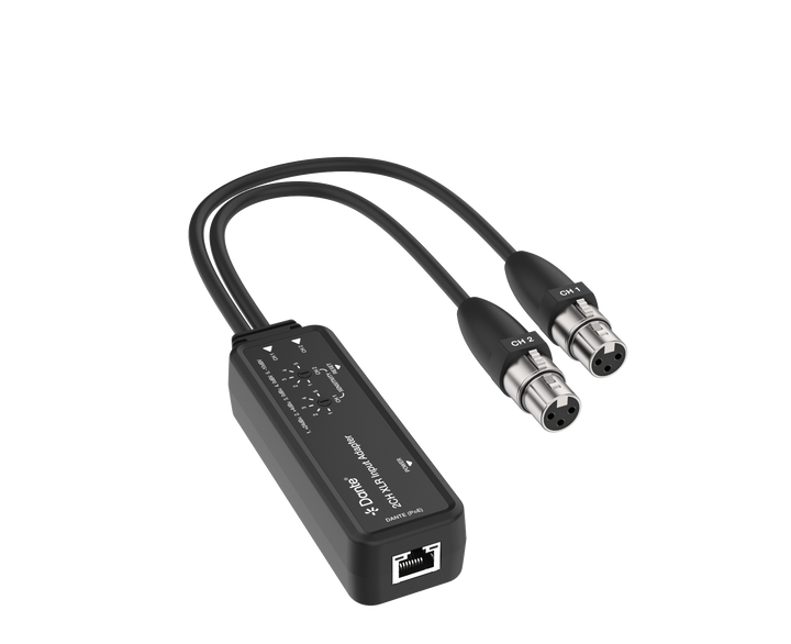 Dante 2CH XLR Input Adapter with PoE