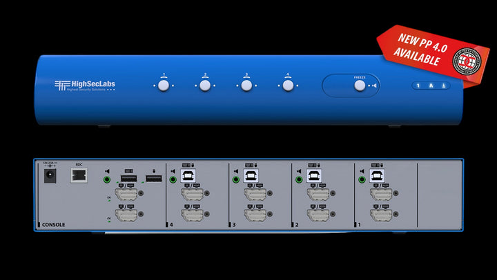 SECURE 4 PORT DUAL-HEAD KVM SWITCHES