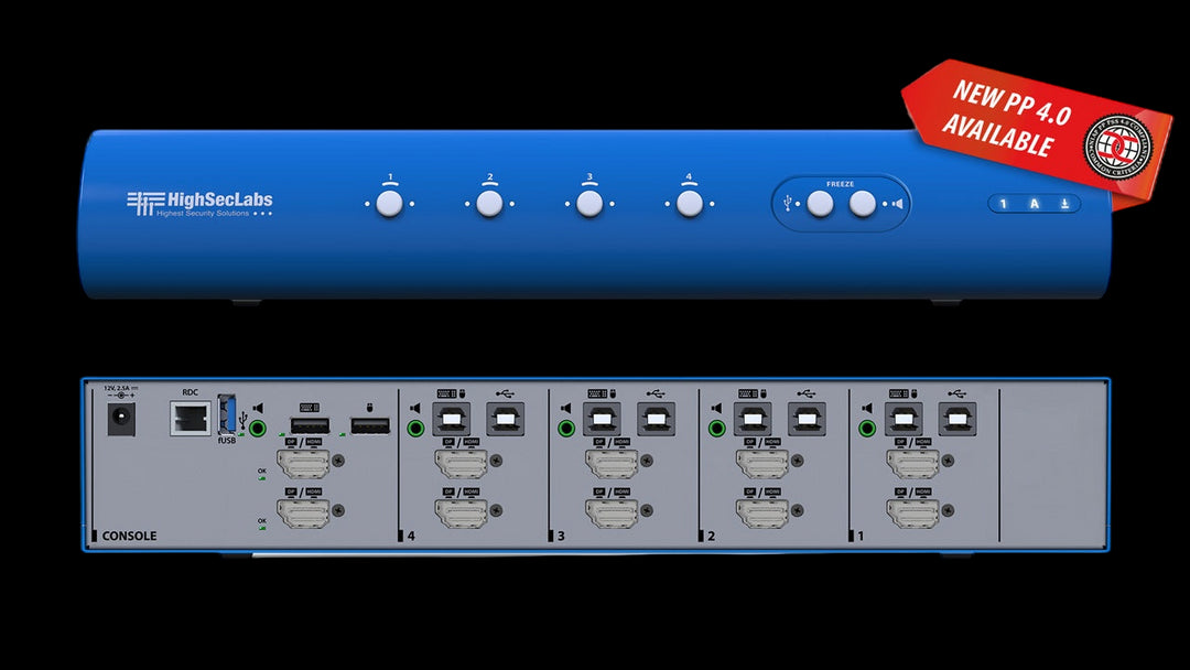 SECURE 4 PORT DUAL-HEAD KVM SWITCHES