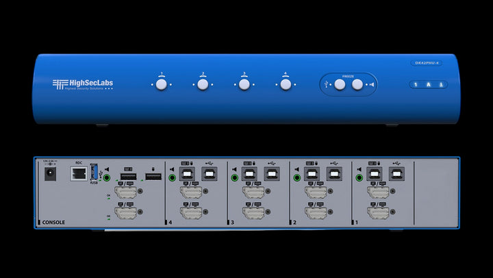 SECURE 4 PORT DUAL-HEAD KVM SWITCHES