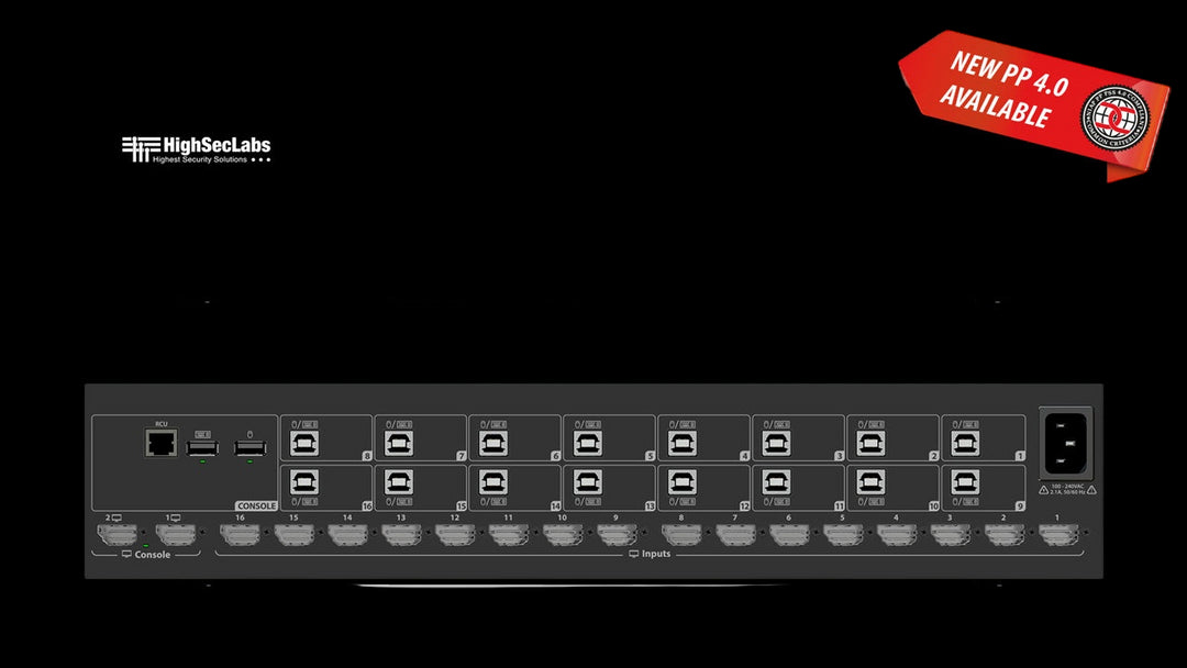 SECURE 8/16 PORT KVM COMBINER SWITCHES